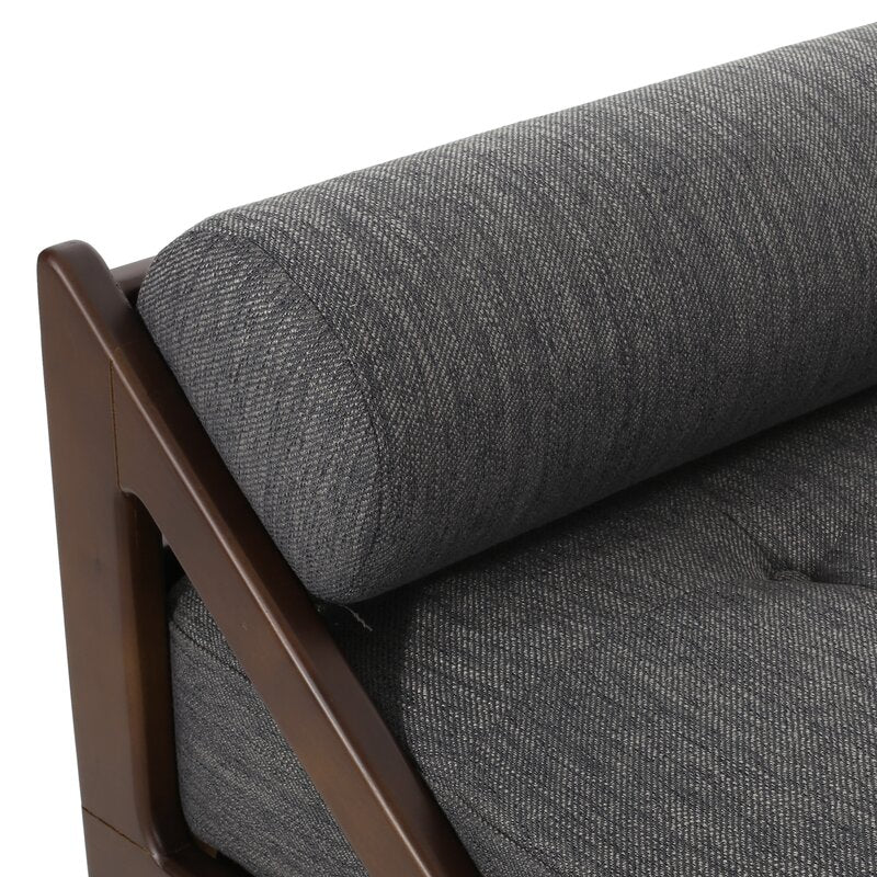Tufted Armless Lounge Contemporary Addition to your Living Room Space Two-Armed Chaise Lounge is the Perfect Spot to Stretch Out in Relaxation
