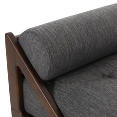 Tufted Armless Lounge Contemporary Addition to your Living Room Space Two-Armed Chaise Lounge is the Perfect Spot to Stretch Out in Relaxation