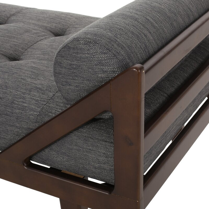 Tufted Armless Lounge Contemporary Addition to your Living Room Space Two-Armed Chaise Lounge is the Perfect Spot to Stretch Out in Relaxation