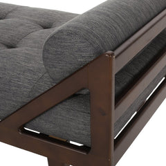 Tufted Armless Lounge Contemporary Addition to your Living Room Space Two-Armed Chaise Lounge is the Perfect Spot to Stretch Out in Relaxation