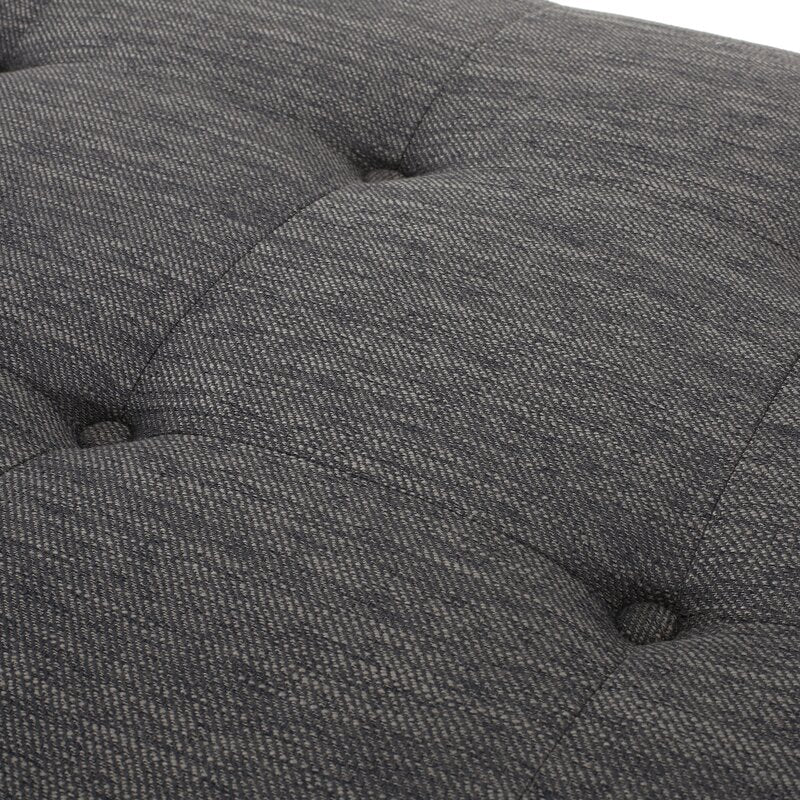 Tufted Armless Lounge Contemporary Addition to your Living Room Space Two-Armed Chaise Lounge is the Perfect Spot to Stretch Out in Relaxation