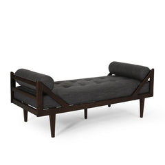 Tufted Armless Lounge Contemporary Addition to your Living Room Space Two-Armed Chaise Lounge is the Perfect Spot to Stretch Out in Relaxation