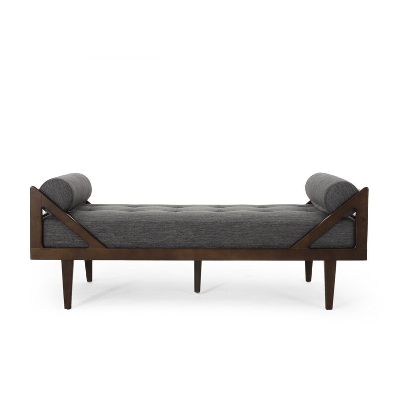 Tufted Armless Lounge Contemporary Addition to your Living Room Space Two-Armed Chaise Lounge is the Perfect Spot to Stretch Out in Relaxation