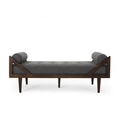 Tufted Armless Lounge Contemporary Addition to your Living Room Space Two-Armed Chaise Lounge is the Perfect Spot to Stretch Out in Relaxation