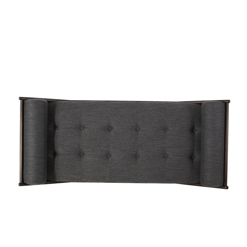 Tufted Armless Lounge Contemporary Addition to your Living Room Space Two-Armed Chaise Lounge is the Perfect Spot to Stretch Out in Relaxation