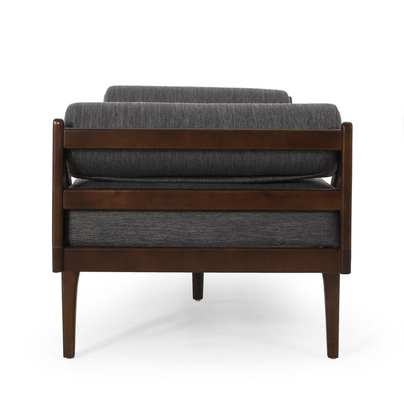 Tufted Armless Lounge Contemporary Addition to your Living Room Space Two-Armed Chaise Lounge is the Perfect Spot to Stretch Out in Relaxation