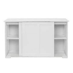 White Tuley 24.4'' Tall Wood 2 - Door Accent Cabinet Suitable For Adding More Countertop Space In Your Kitchen, Dining Room