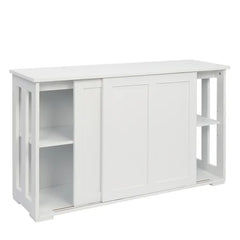 White Tuley 24.4'' Tall Wood 2 - Door Accent Cabinet Suitable For Adding More Countertop Space In Your Kitchen, Dining Room