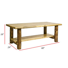 Tustin Solid Wood 4 Legs Coffee Table Perfect for Living Room