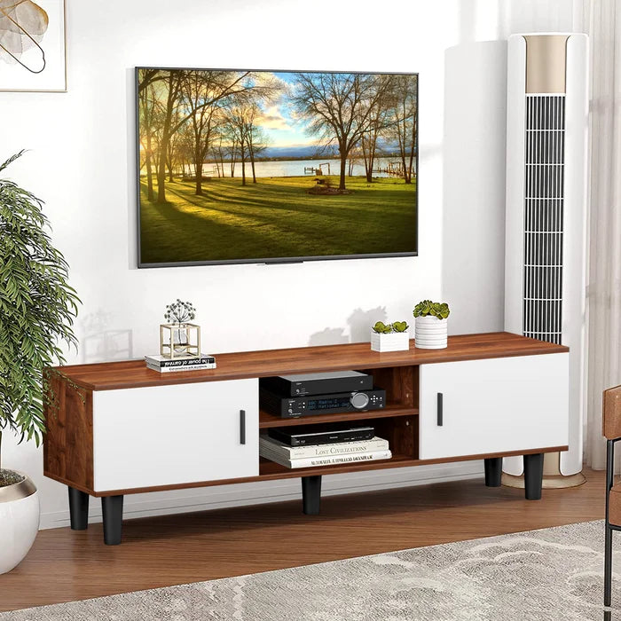 Tv Stand For Tv Up To 65 Inches Entertainment Center With Double Doors