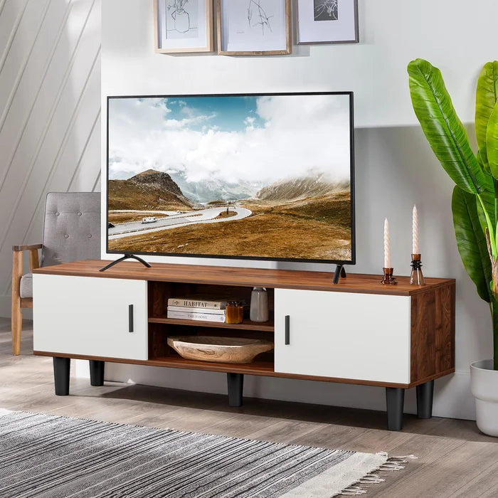 Tv Stand For Tv Up To 65 Inches Entertainment Center With Double Doors