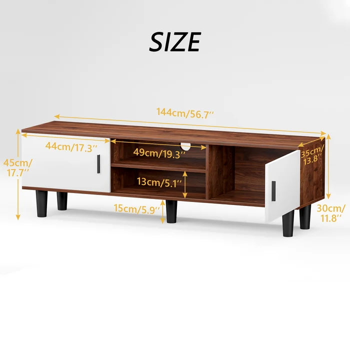 Tv Stand For Tv Up To 65 Inches Entertainment Center With Double Doors