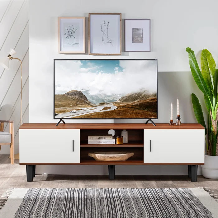 Tv Stand For Tv Up To 65 Inches Entertainment Center With Double Doors
