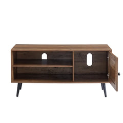 Rustic Oak Tv Stand For Tvs Up To 48" Mid Century Modern Flair Indoor Design