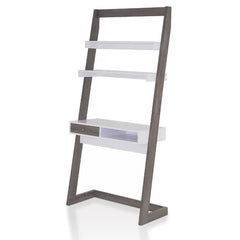 Gray Ladder Desk Turn Any Empty Wall Into A Modern Home Office Or Study Space