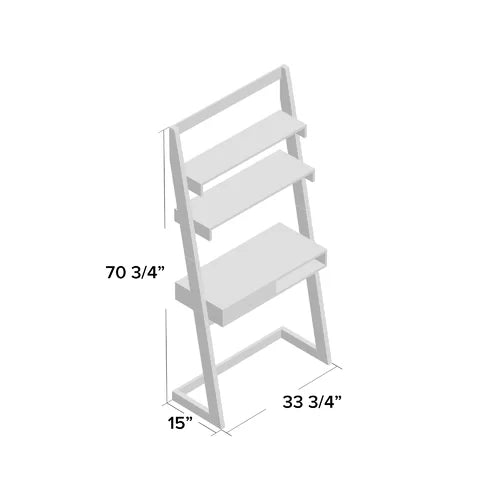 Gray Ladder Desk Turn Any Empty Wall Into A Modern Home Office Or Study Space