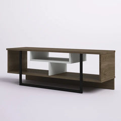 White/Oud Oak Twila TV Stand for TVs up to 55"