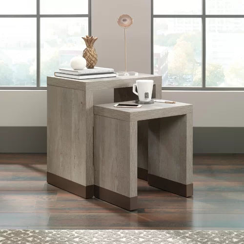 Tylor 23.81'' Tall 2 Piece Sled Nesting Tables Small and Large Perfect for Any Room