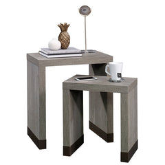 23.81'' Tall Sled Nesting Tables One Small and One Large Table Create A Space-Saving Storage Solution that is Perfect for Any Room