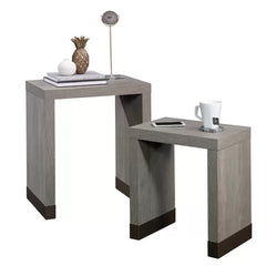 Tylor 23.81'' Tall 2 Piece Sled Nesting Tables Small and Large Perfect for Any Room