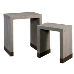 Tylor 23.81'' Tall 2 Piece Sled Nesting Tables Small and Large Perfect for Any Room