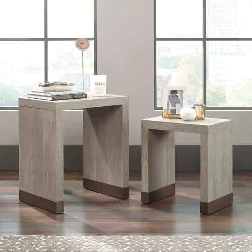 Tylor 23.81'' Tall 2 Piece Sled Nesting Tables Small and Large Perfect for Any Room