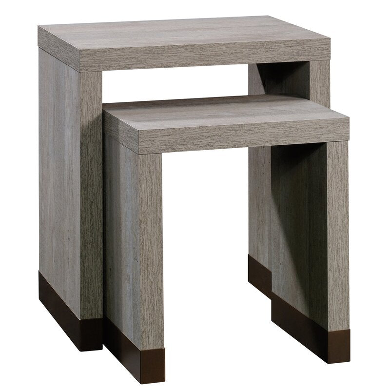 23.81'' Tall Sled Nesting Tables One Small and One Large Table Create A Space-Saving Storage Solution that is Perfect for Any Room