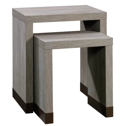 Tylor 23.81'' Tall 2 Piece Sled Nesting Tables Small and Large Perfect for Any Room