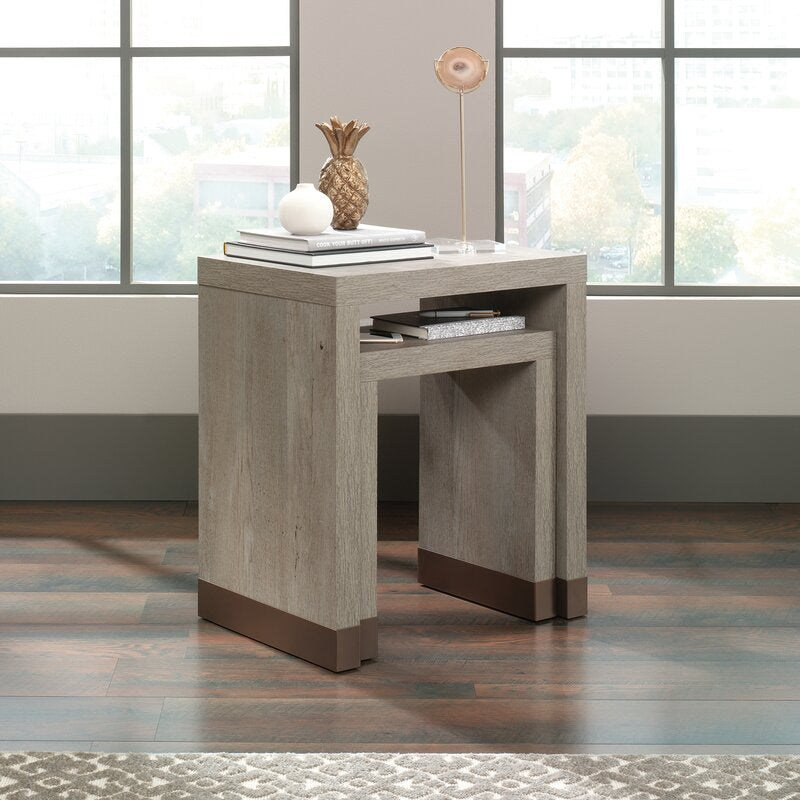 23.81'' Tall Sled Nesting Tables One Small and One Large Table Create A Space-Saving Storage Solution that is Perfect for Any Room