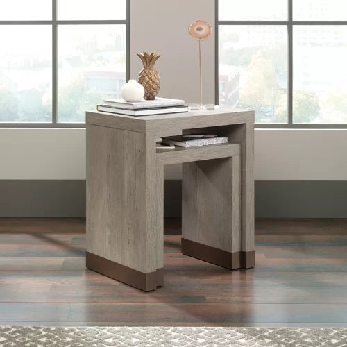 Tylor 23.81'' Tall 2 Piece Sled Nesting Tables Small and Large Perfect for Any Room