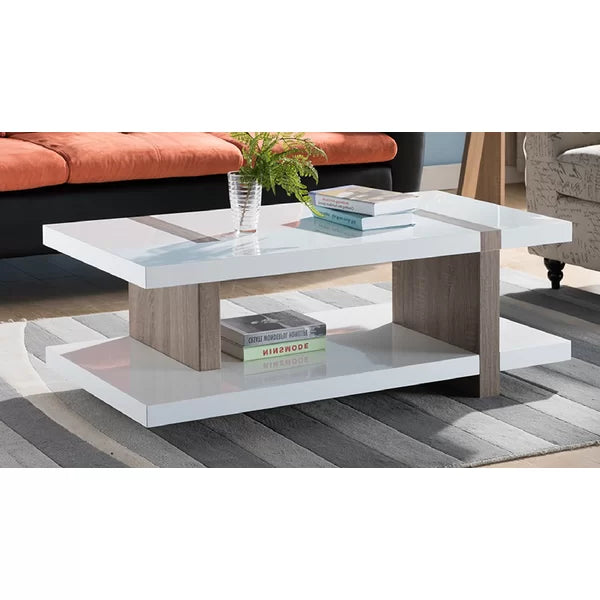Tyrone Sled Coffee Table with Storage Perfect Organize