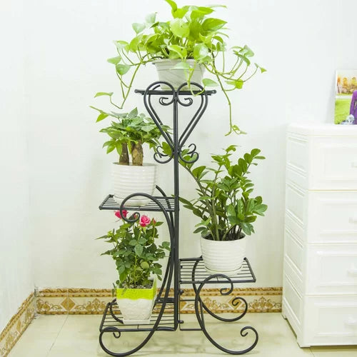 Van Houzen Square Multi-Tiered Plant Stand Perfect For Living Room