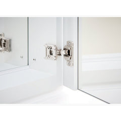 30" H x 20" W x 4.75" D Aluminum Medicine Cabinet Adjustable Magnifying Mirror Slow-Close Door