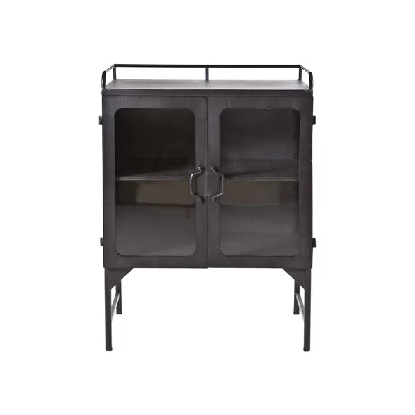 Vetana 33'' Tall Iron 2 - Door Accent Cabinet Provides Ample Space for Added Storage