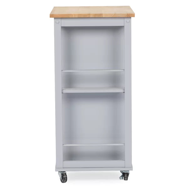 Solid Wood Vidath 25.5'' Wide Rolling Kitchen Cart Perfect for Kitchen Room