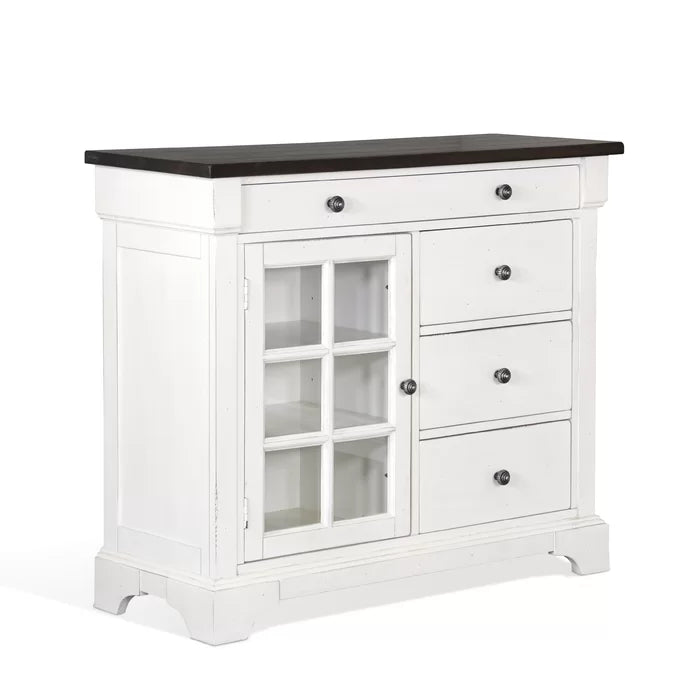 46'' Wide 4 Drawer Server Solid Manufactured Wood Perfect Organize