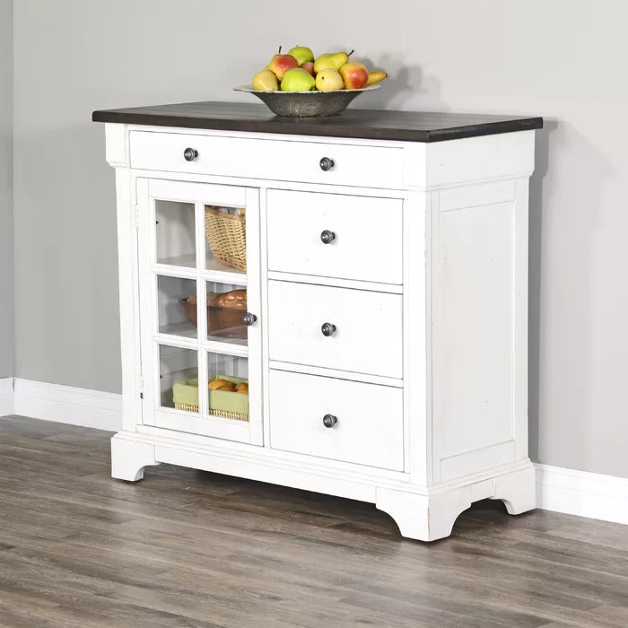 46'' Wide 4 Drawer Server Solid Manufactured Wood Perfect Organize