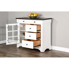 46'' Wide 4 Drawer Server Solid Manufactured Wood Perfect Organize