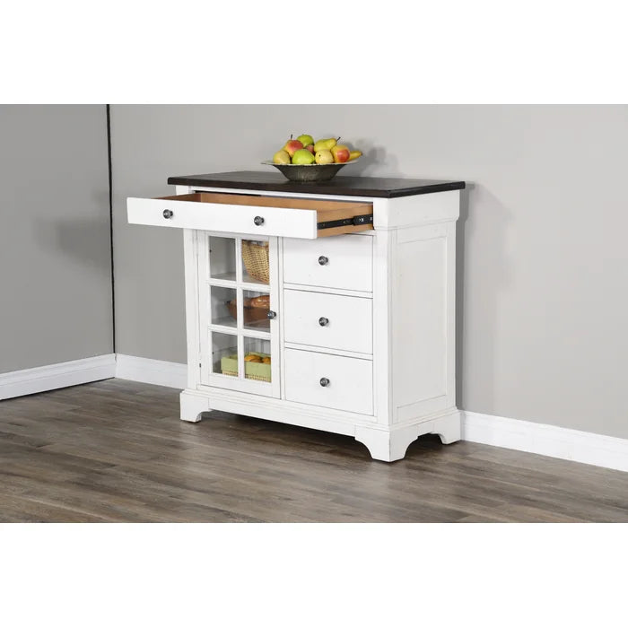 46'' Wide 4 Drawer Server Solid Manufactured Wood Perfect Organize