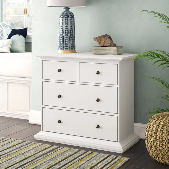 Vilnius 4 Drawer 37.87'' W Dresser Made from Engineered Wood Design