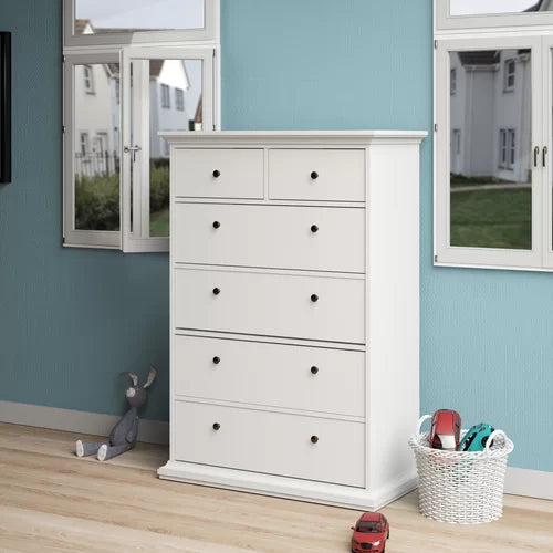 Vilnius 6 Drawer 37.87'' W Chest Neutral Finish and Traditional Design