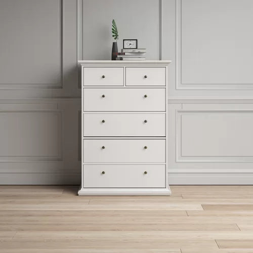 Vilnius 6 Drawer 37.87'' W Chest Neutral Finish and Traditional Design