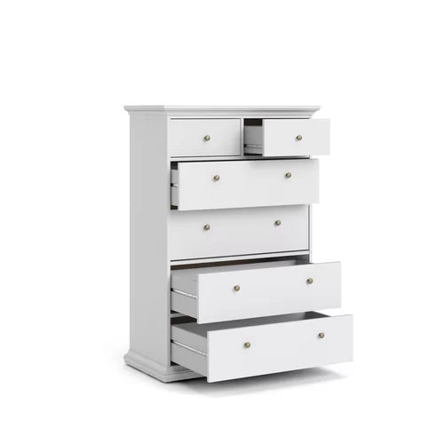 Vilnius 6 Drawer 37.87'' W Chest Neutral Finish and Traditional Design
