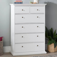 Vilnius 6 Drawer 37.87'' W Chest Neutral Finish and Traditional Design