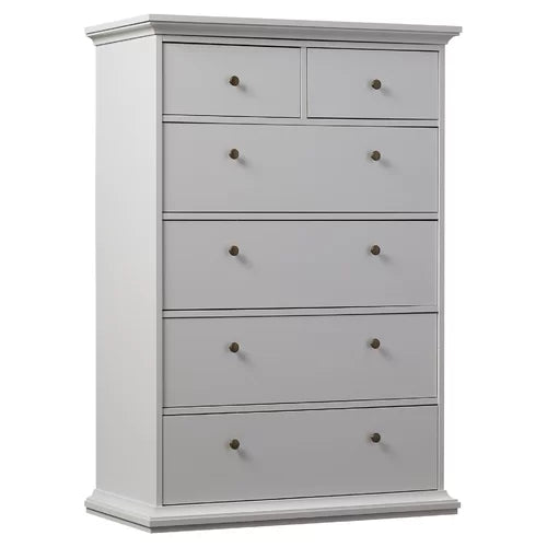 Vilnius 6 Drawer 37.87'' W Chest Neutral Finish and Traditional Design