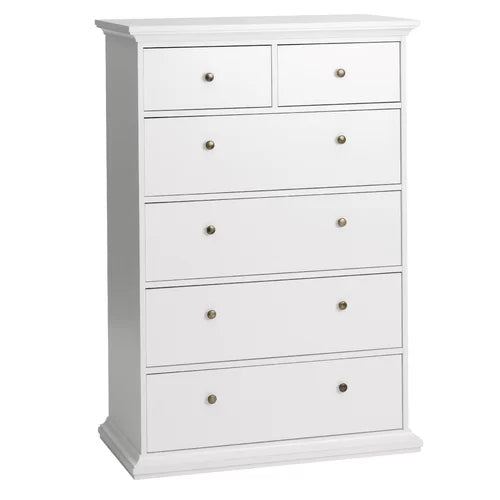 Vilnius 6 Drawer 37.87'' W Chest Neutral Finish and Traditional Design