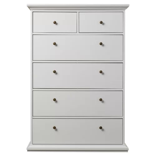 Vilnius 6 Drawer 37.87'' W Chest Neutral Finish and Traditional Design