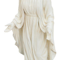 Virgin Mary Outdoor Garden Statue - White Bless your home with this Mary statue. The Mary