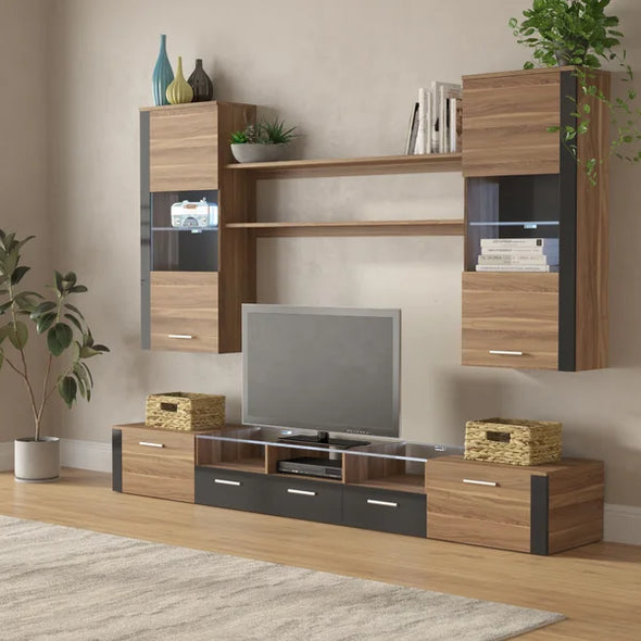 Plum/Black Voight Entertainment Center for TVs up to 65"