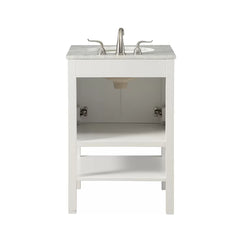 White Waithman 24" Single Bathroom Vanity Set Engineered Wood Base